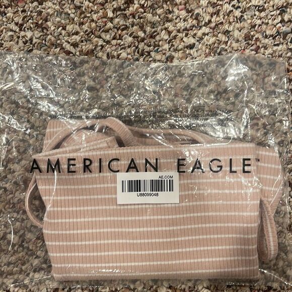 American Eagle Striped Ribbed Tank Top (new) - Picture 5 of 5